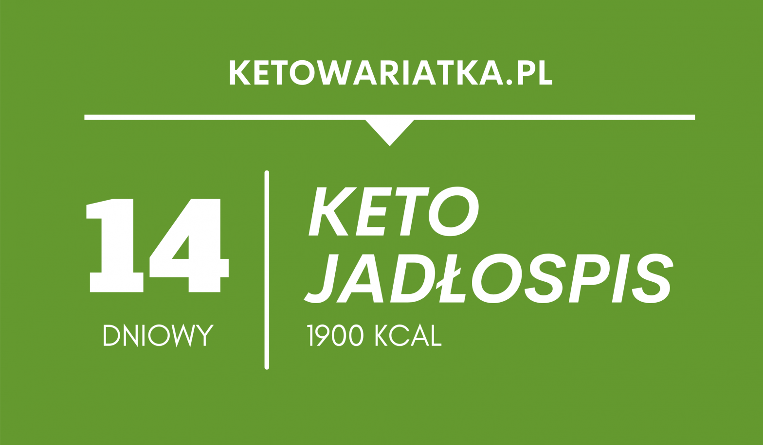 Wegetariański keto jadłospis - 14 dni (1900 kcal)